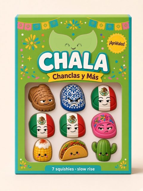 Chanclas y Más kit box, concept art