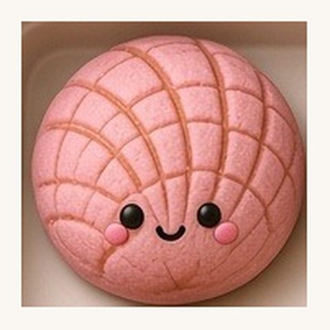 Pink concha squishy