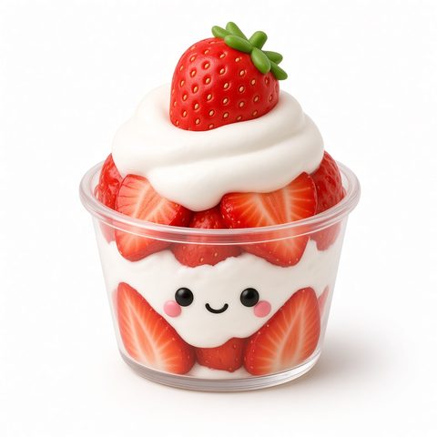 Strawberries & cream squishy