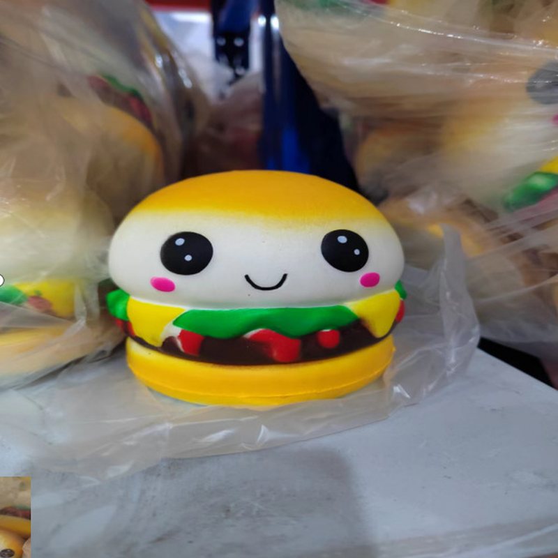 Happy Burger slow-rise squishy