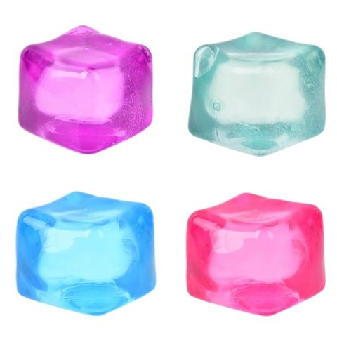 Clear squeeze cube